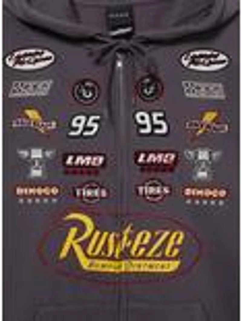 Disney Pixar Cars Lightning McQueen Racing Patches Zippered Hoodie - BoxLunch Exclusive