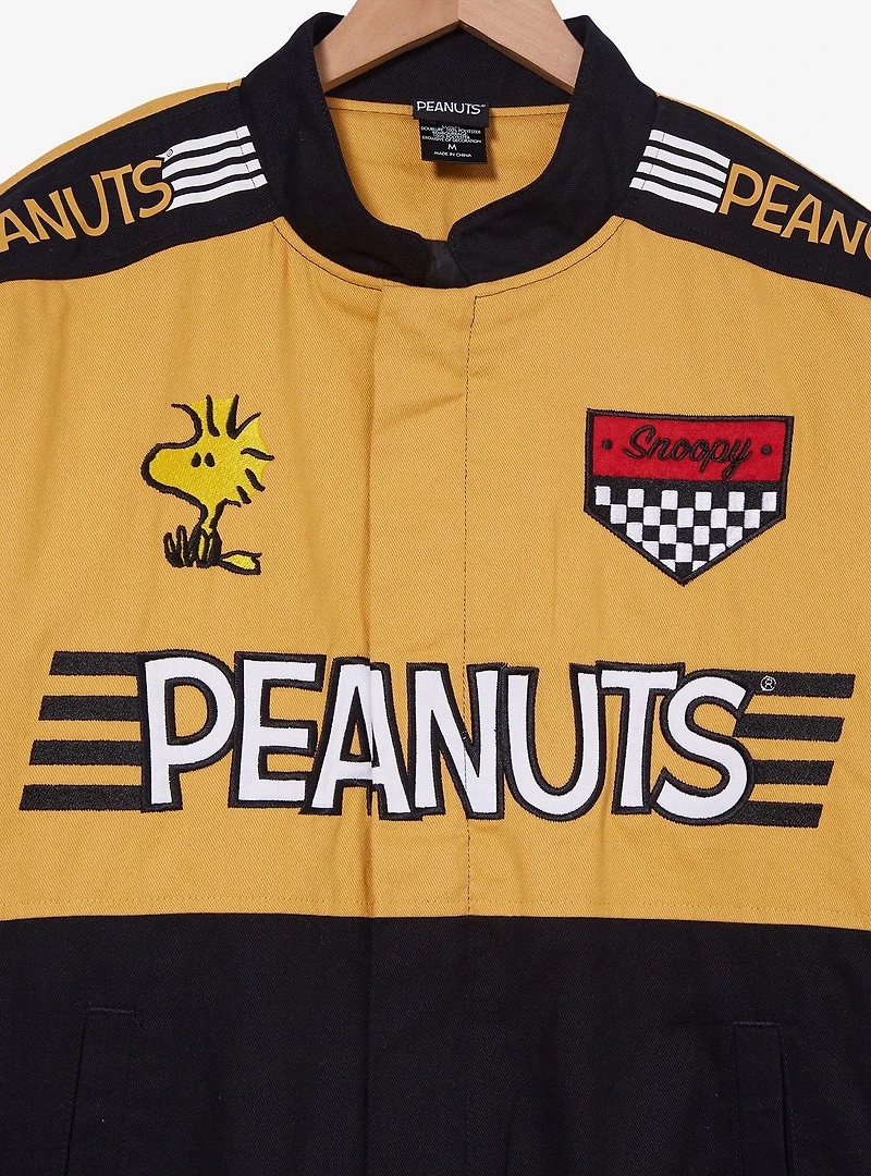 Peanuts Woodstock & Snoopy Color Block Racing Jacket — BoxLunch Exclusive