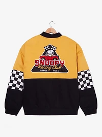 Peanuts Woodstock & Snoopy Color Block Racing Jacket — BoxLunch Exclusive
