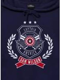 Marvel Captain America Badge Embroidered Hoodie — BoxLunch Exclusive