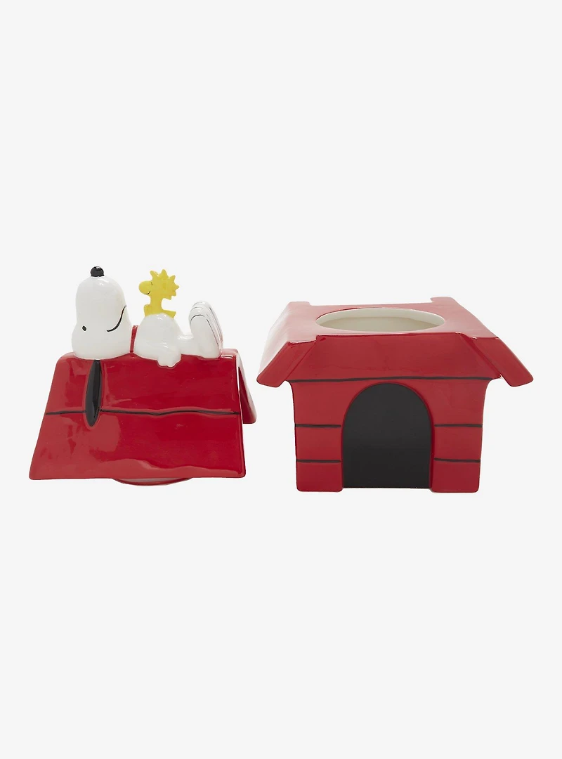 Peanuts Snoopy Doghouse Figural Cookie Jar