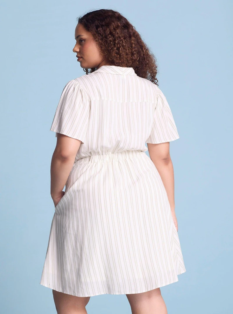 Disney The Princess and Frog Tiana Striped Plus Smock Dress