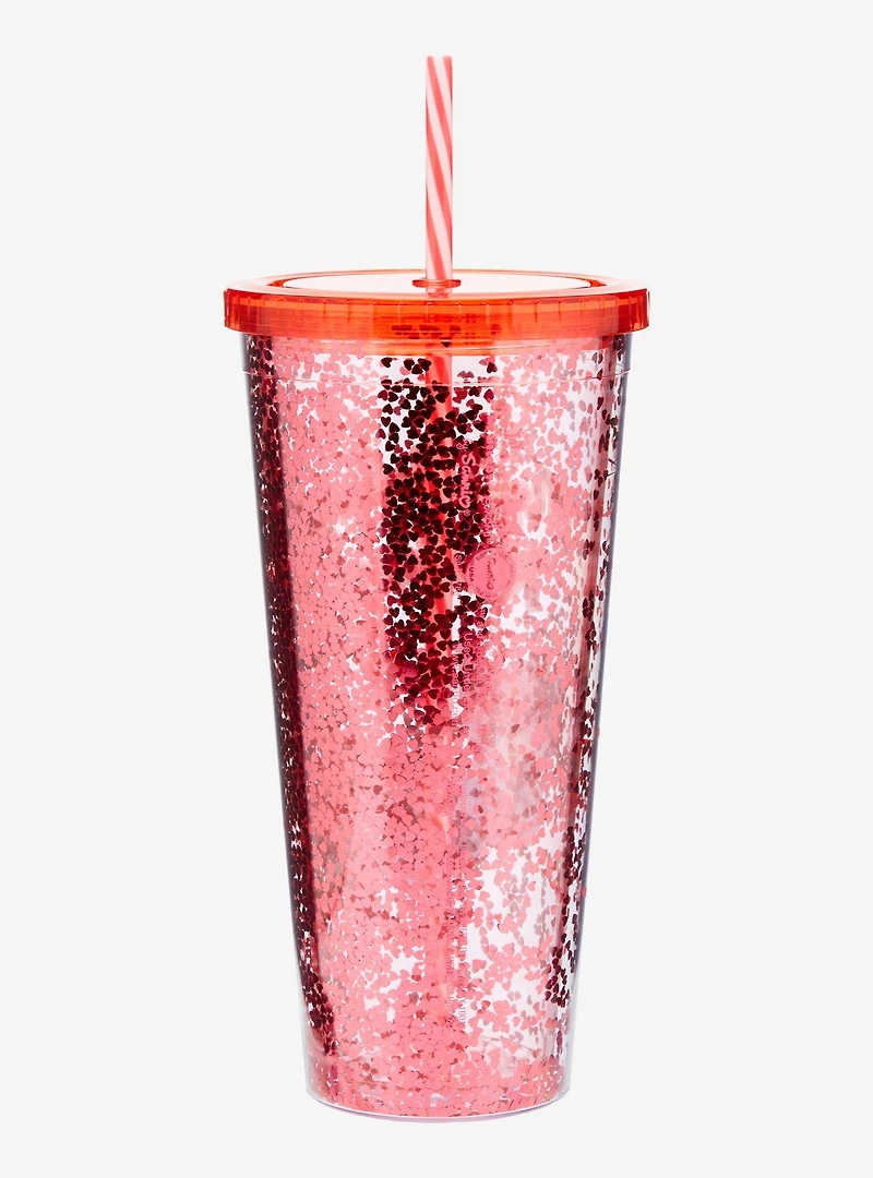 Sanrio My Melody & Kuromi Diner Glitter Carnival Cup with Straw - BoxLunch Exclusive