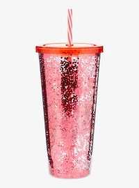 Sanrio My Melody & Kuromi Diner Glitter Carnival Cup with Straw - BoxLunch Exclusive