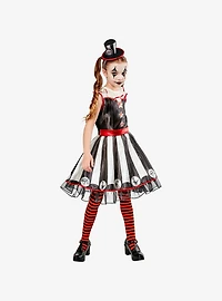 Vintage Silly Stripe Circus Clown Youth Costume