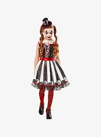 Vintage Silly Stripe Circus Clown Youth Costume