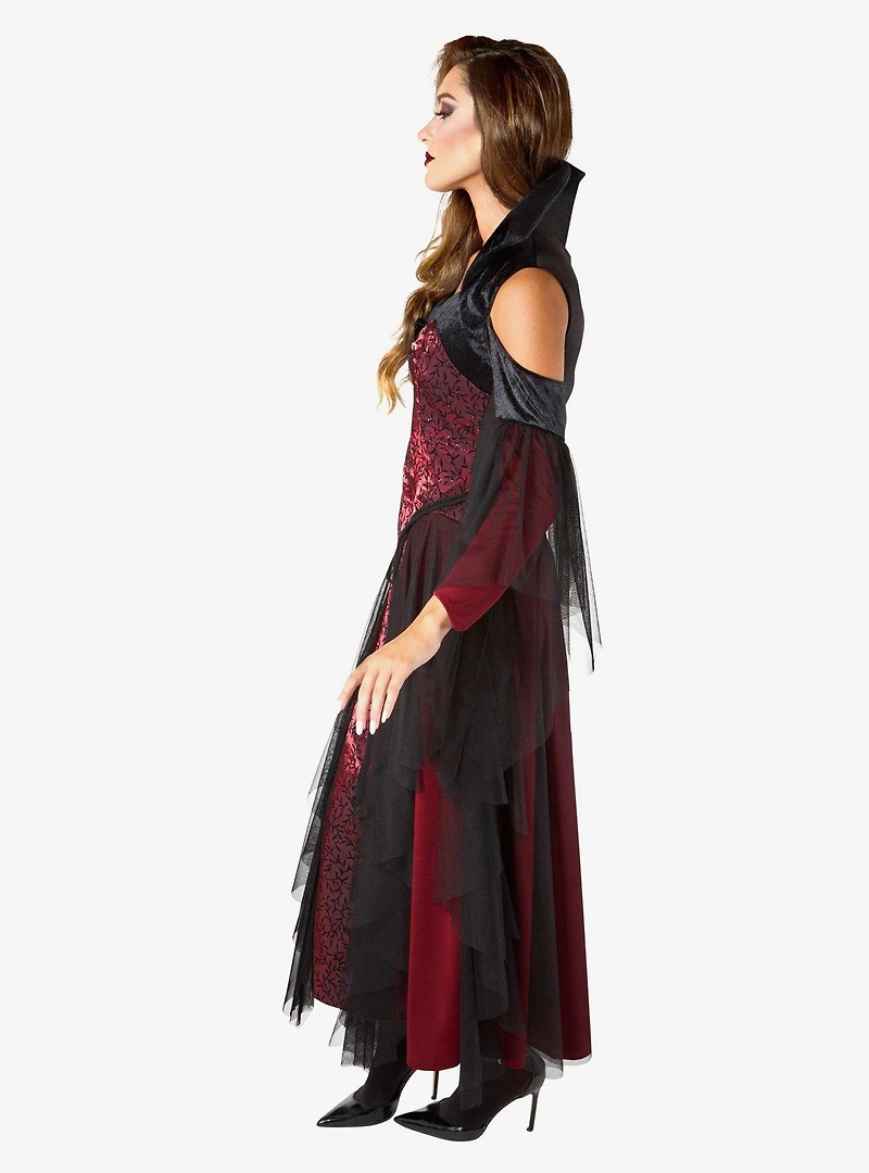 Red Vintage Vampiress Adult Costume