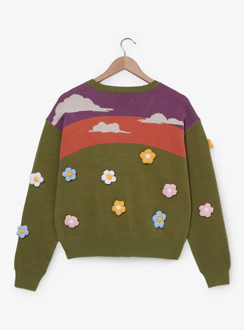 Her Universe Disney A Goofy Movie Max & Roxanne Flower Field Women's Cardigan - BoxLunch Exclusive