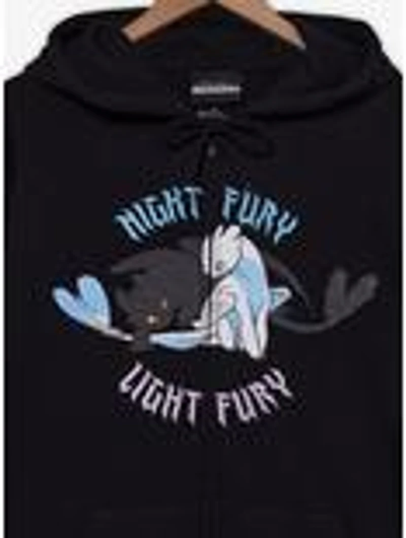 DreamWorks How to Train Your Dragon Toothless & Light Fury Zip Hoodie — BoxLunch Exclusive
