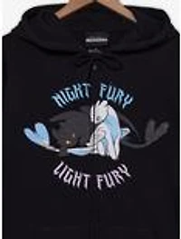 DreamWorks How to Train Your Dragon Toothless & Light Fury Zip Hoodie — BoxLunch Exclusive