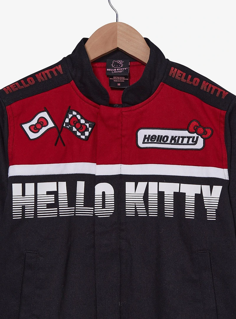 Sanrio Hello Kitty Flames Racing Cropped Women's Jacket - BoxLunch Exclusive