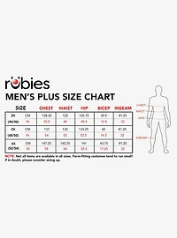 DC Comics The Flash Muscle Chest Adult Big and Tall Costume
