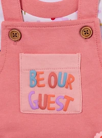 Disney Beauty and the Beast Be Our Guest Infant T-Shirt Overall Set
