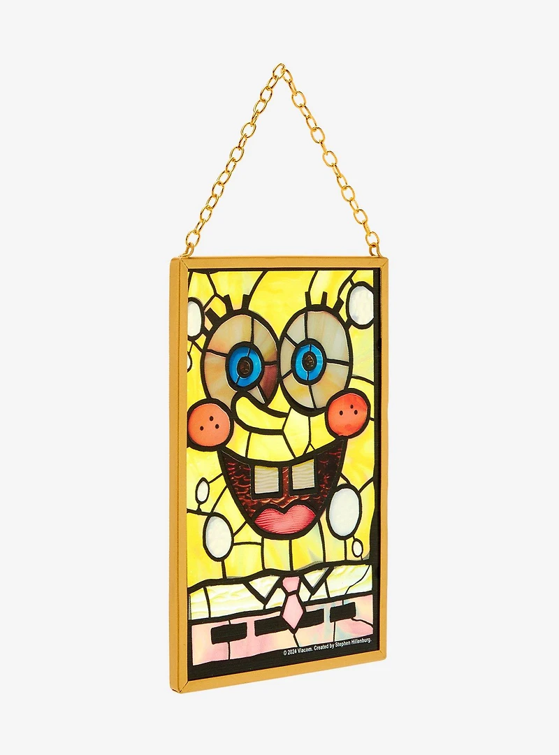 SpongeBob SquarePants Stained Glass Portrait Wall Hanging - BoxLunch Exclusive