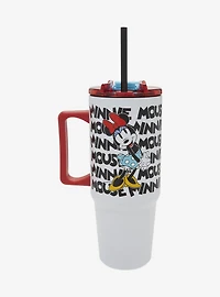 Disney Minnie Mouse Logo Straw Tumbler with Handle