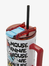 Disney Minnie Mouse Logo Straw Tumbler with Handle