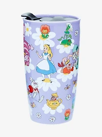 Disney Alice in Wonderland Floral Travel Mug