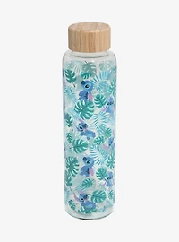 Disney Lilo & Stitch Palm Frond Stitch Glass Water Bottle