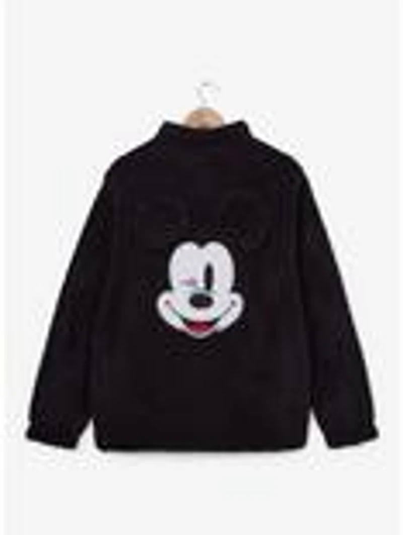 Cakeworthy Disney Mickey Mouse Winking 3D Ears Sherpa Zippered Jacket