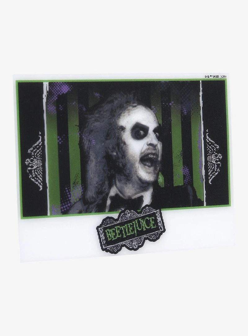 Beetlejuice Polaroid Lenticular Sticker