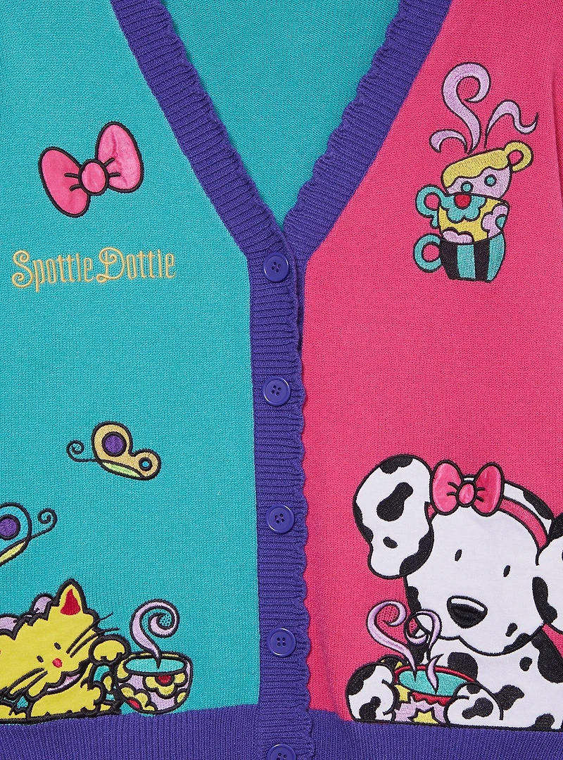 Sanrio Spottie Dottie Color Block Women's Cardigan - BoxLunch Exclusive