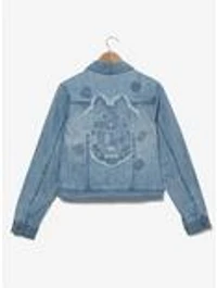 Disney Minnie Mouse Silhouette Women's Cropped Denim Jacket - BoxLunch Exclusive