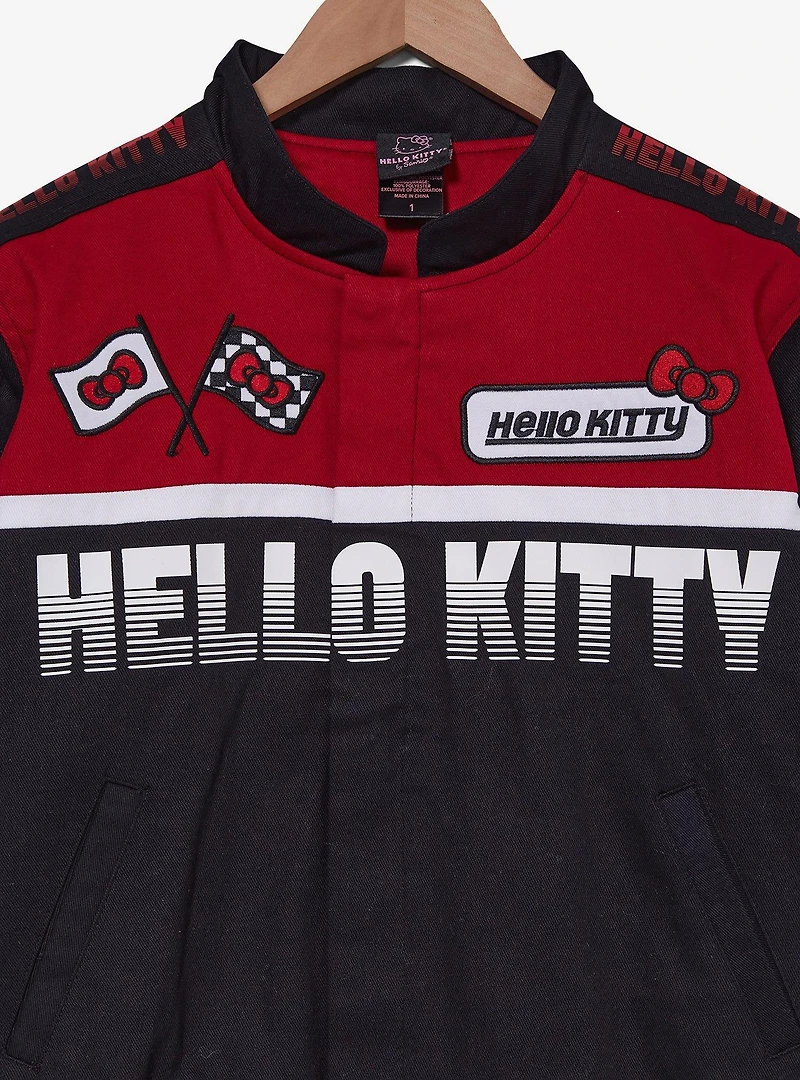 Sanrio Hello Kitty Flames Racing Cropped Women's Plus Jacket - BoxLunch Exclusive