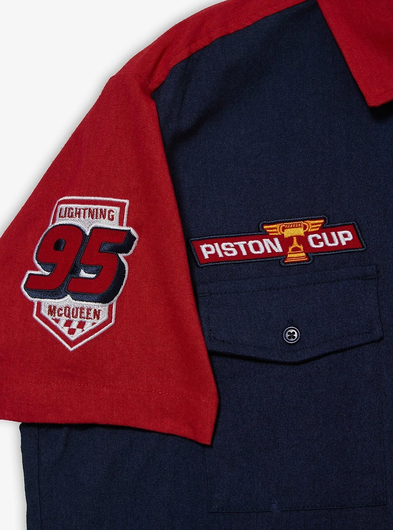 Disney Pixar Cars Lightning McQueen Mechanic Button-Up - BoxLunch Exclusive