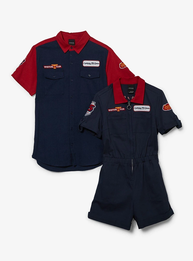 Disney Pixar Cars Lightning McQueen Mechanic Button-Up - BoxLunch Exclusive