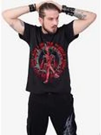 Deadpool Aim For The Middle Front Print T-Shirt