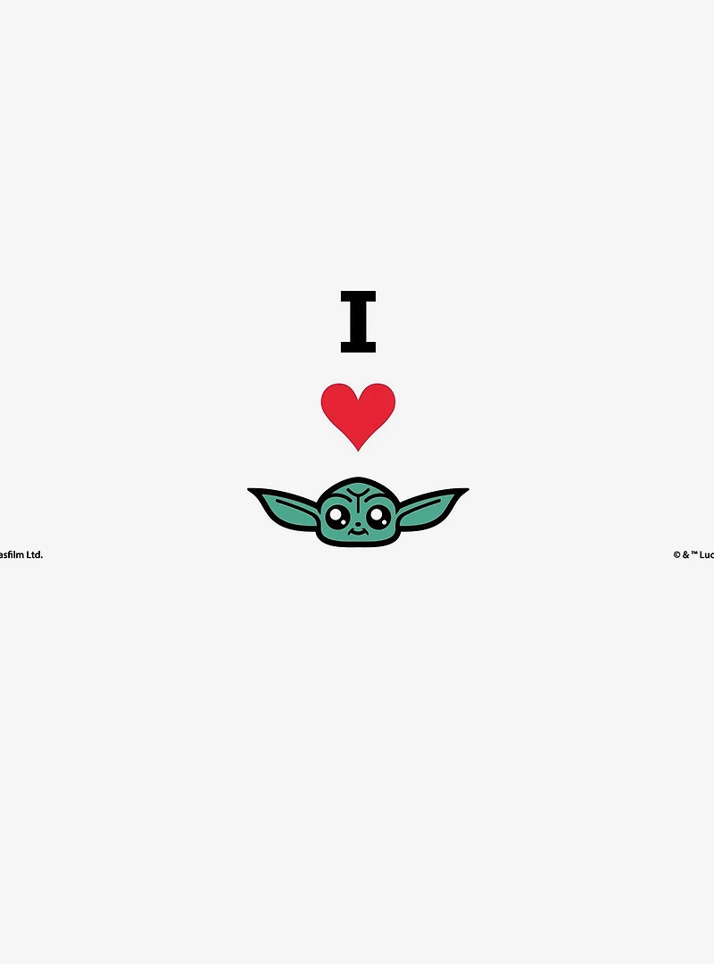 Star Wars The Mandalorian I Heart Grogu 20oz Tumbler