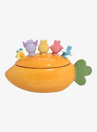 Sanrio Hello Kitty and Friends Figural Carrot Easter Candy Jar
