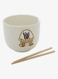 Studio Ghibli® Kiki's Delivery Service Jiji Basket Ramen Bowl with Chopsticks - BoxLunch Exclusive