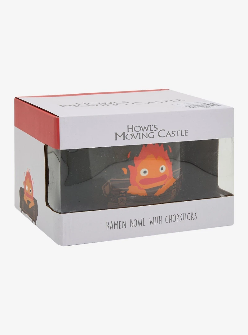 Studio Ghibli® Howl's Moving Castle Calcifer Ramen Bowl with Chopsticks - BoxLunch Exclusive