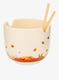 Studio Ghibli® My Neighbor Totoro Fall Leaves Ramen Bowl With Chopsticks — BoxLunch Exclusive