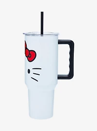 Sanrio Hello Kitty Facial Straw Tumbler with Handle