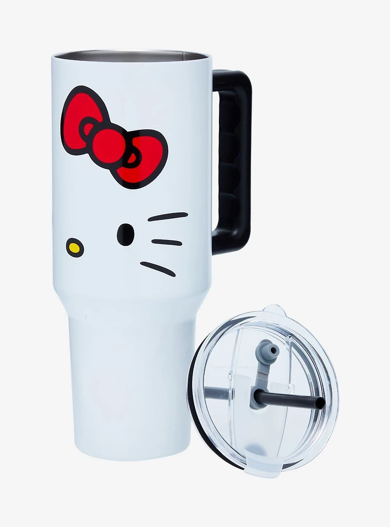 Sanrio Hello Kitty Facial Straw Tumbler with Handle