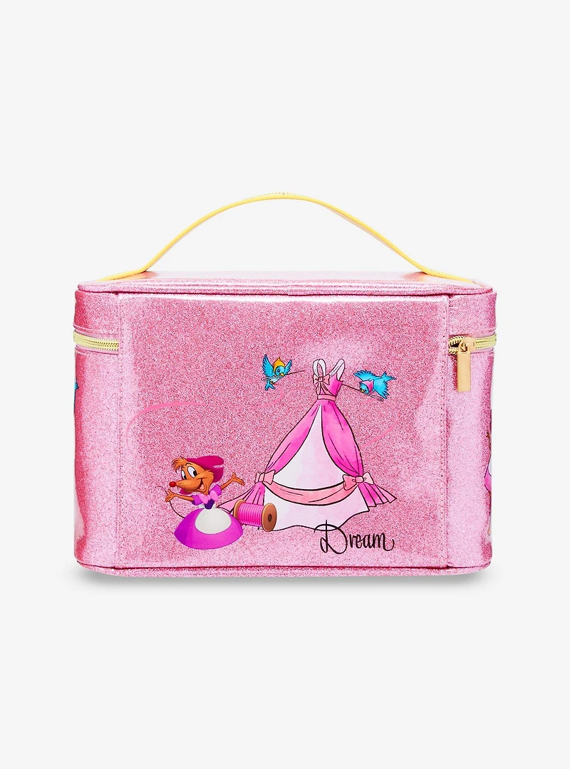 Disney Cinderella Mice at Work Glitter Cosmetic Case