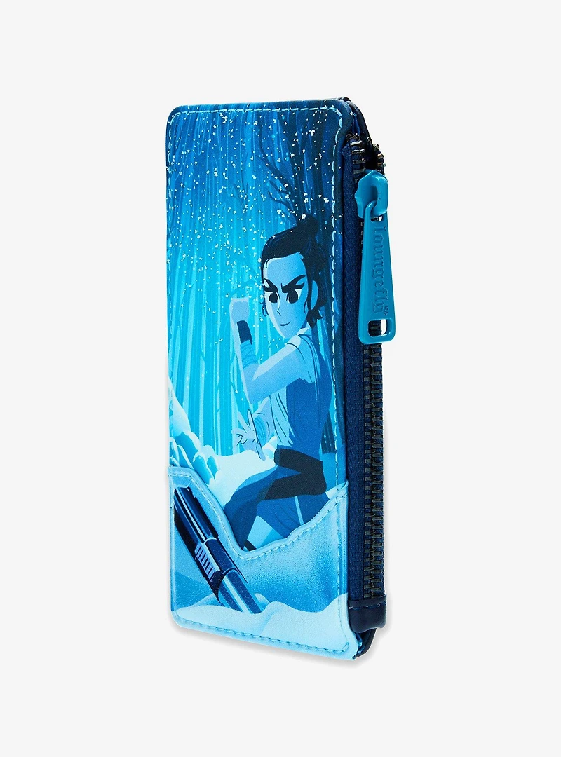 Loungefly Star Wars: The Force Awakens Rey with Lightsaber Cardholder