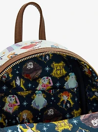Loungefly Harry Potter Characters Allover Print Mini Backpack