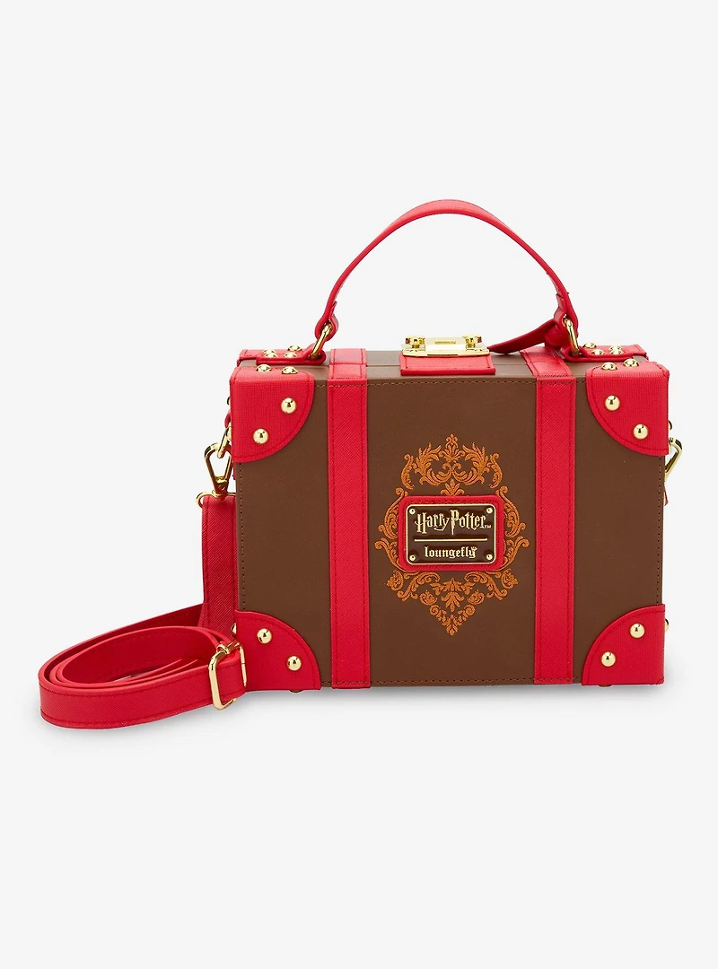 Loungefly Harry Potter Hogwarts Trunk Case Figural Crossbody Bag