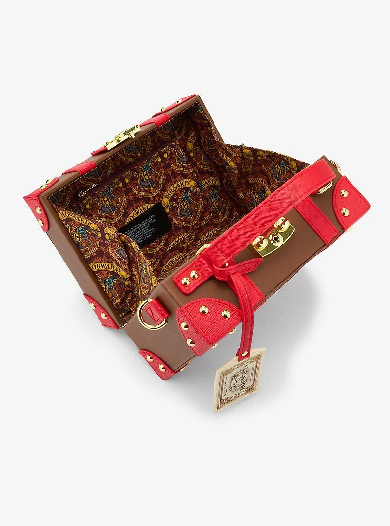Loungefly Harry Potter Hogwarts Trunk Case Figural Crossbody Bag