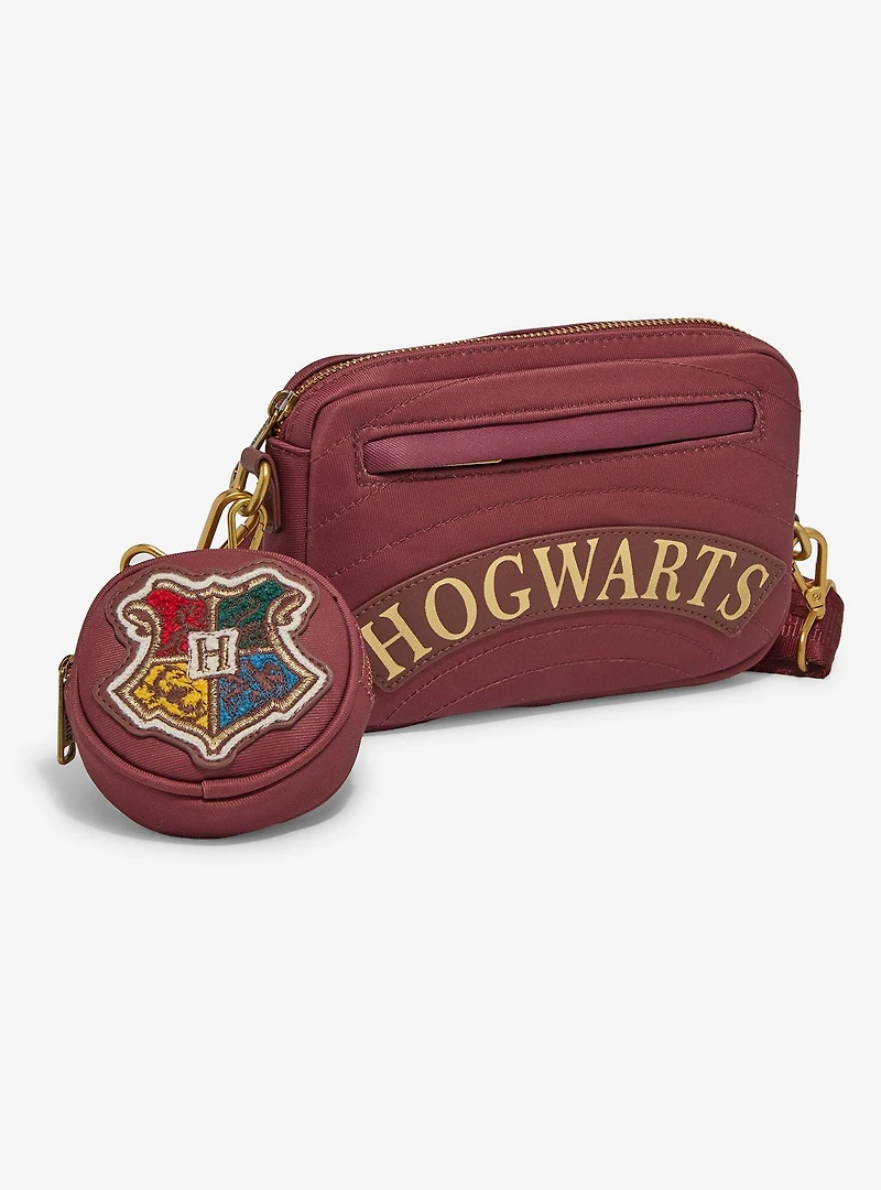 Loungefly Harry Potter Hogwarts Crest Sling Bag with Coin Purse