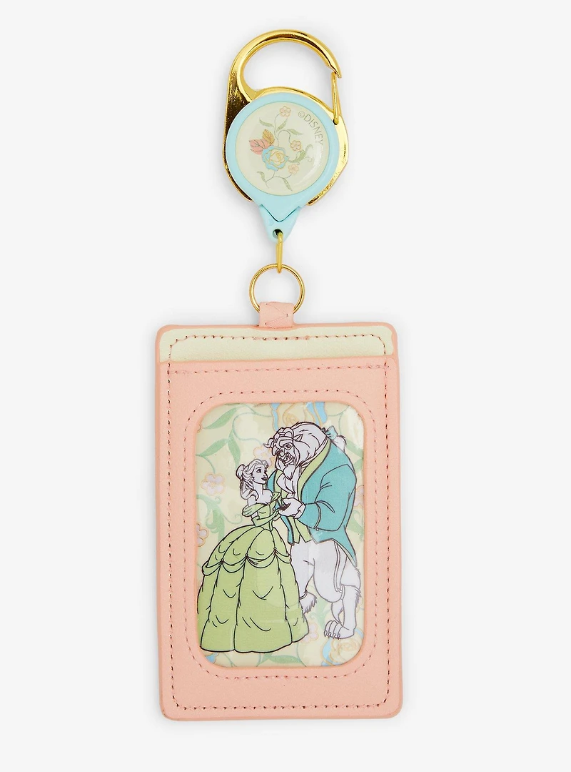 Loungefly Disney Beauty and the Beast Pastel Dance Retractable Lanyard