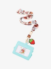 Strawberry Shortcake Rainbow Patchwork Lanyard
