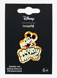 Loungefly Disney Mickey Mouse Checkered Portrait Enamel Pin - BoxLunch Exclusive