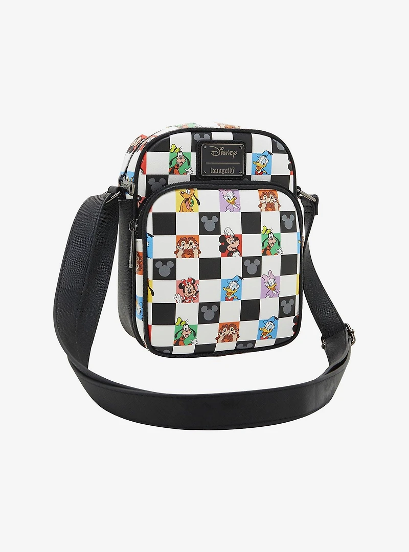 Loungefly Disney Mickey & Friends Checkered Crossbody Bag - BoxLunch Exclusive