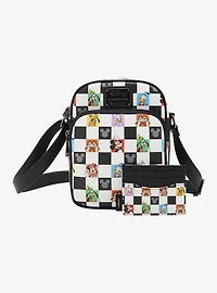 Loungefly Disney Mickey & Friends Checkered Crossbody Bag - BoxLunch Exclusive