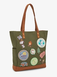 Loungefly Peanuts Snoopy Beagle Scouts Patch Tote — BoxLunch Exclusive