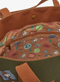 Loungefly Peanuts Snoopy Beagle Scouts Patch Tote — BoxLunch Exclusive